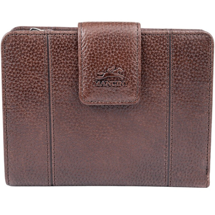 Mancini Fifth Avenue RFID Secure Medium Clutch Wallet 2