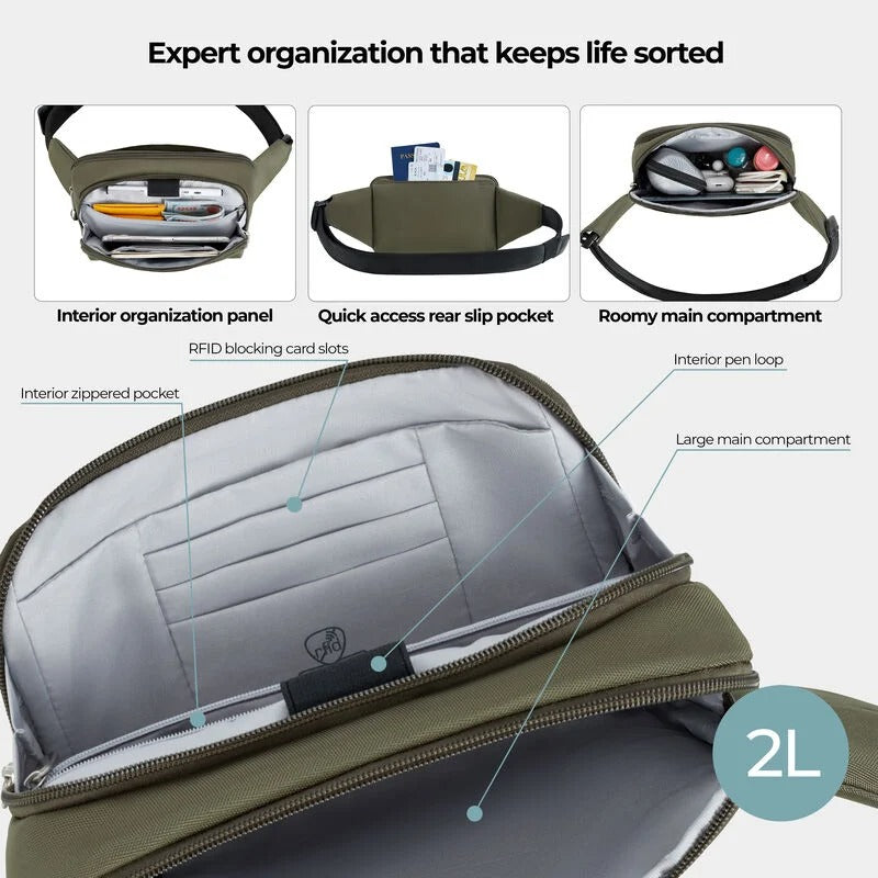 Travelon Anti-Theft Classic Waist Pack 15