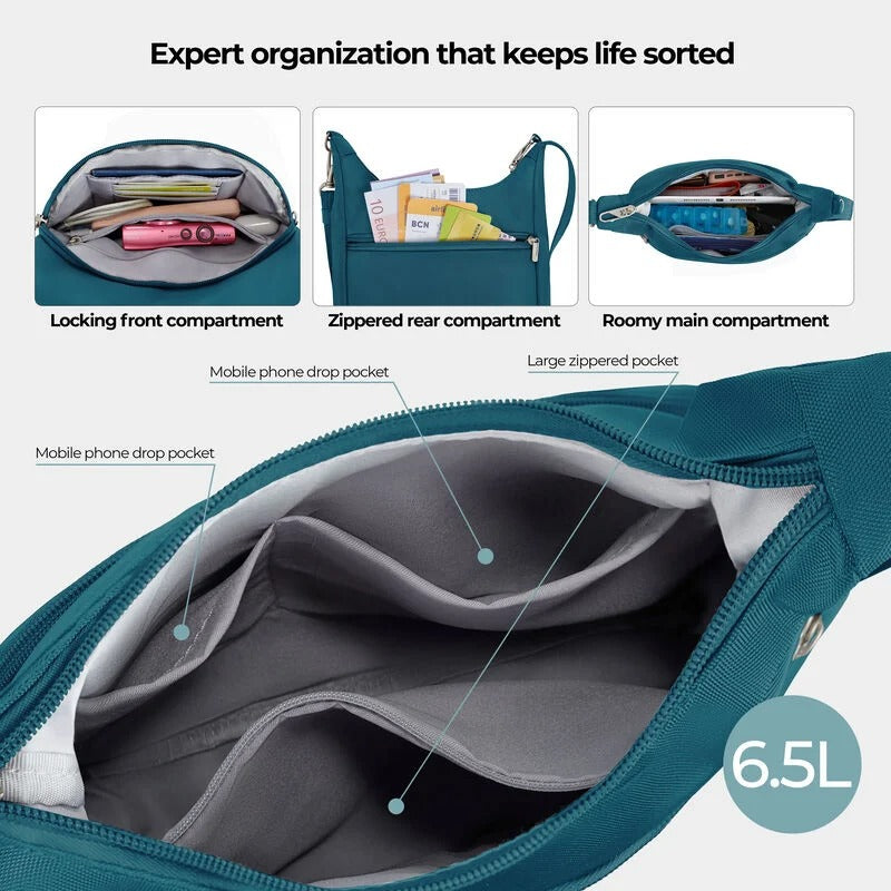 SAC BANDOULIÈRE ANTIVOL TRAVELON CLASSIQUE 26