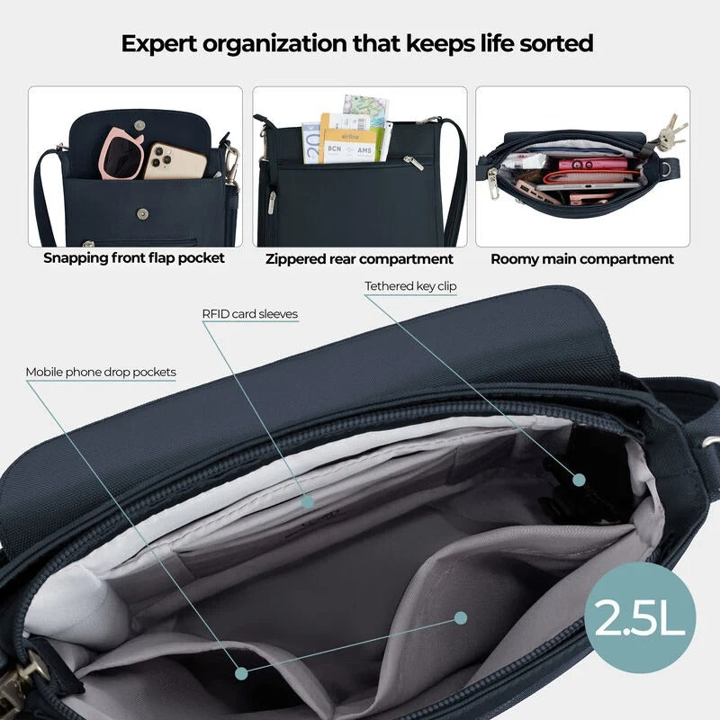 Travelon Anti-Theft Classic Mini Shoulder Bag 76