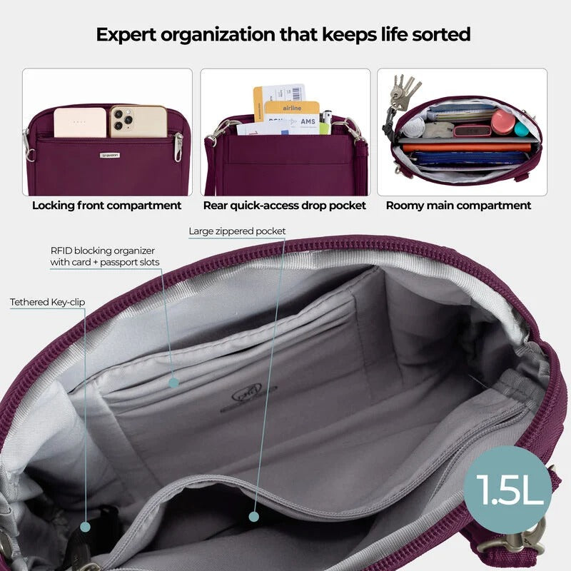 Travelon Anti-Theft Classic Convertible Crossbody 8