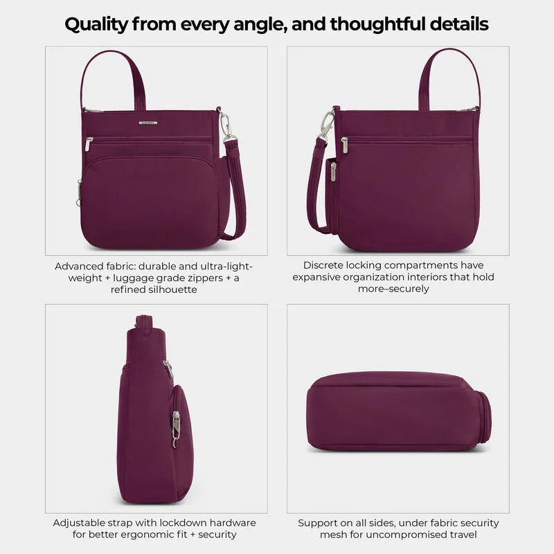 Travelon Anti-Theft Classic N/S Crossbody 22