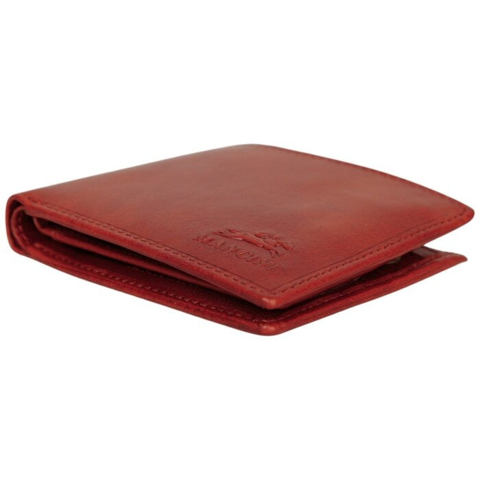 Mancini Pelle D’oro RFID Secure Center Wing Billfold 7