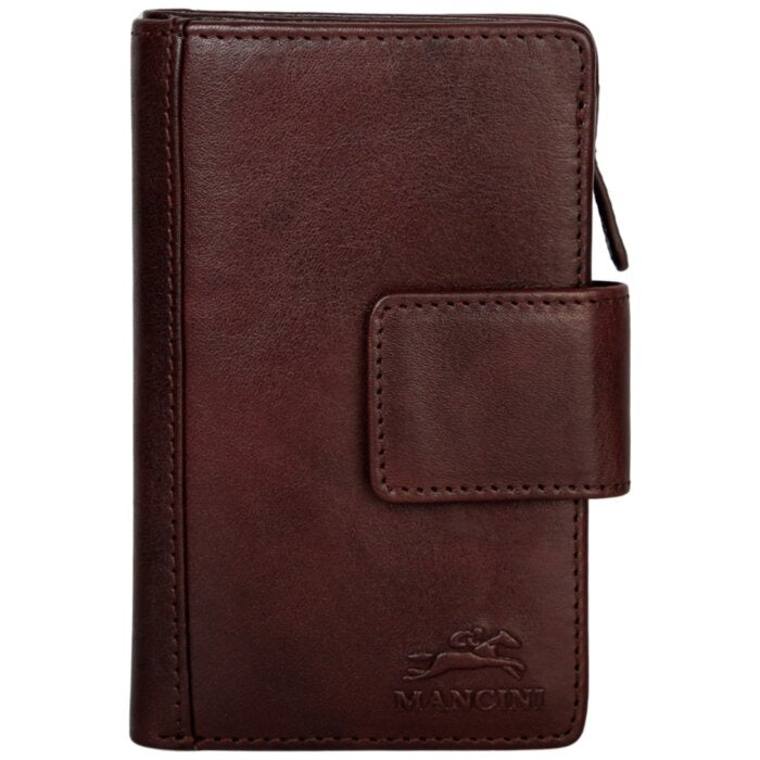 Mancini Pelle D’oro RFID Secure Medium Clutch Wallet 12