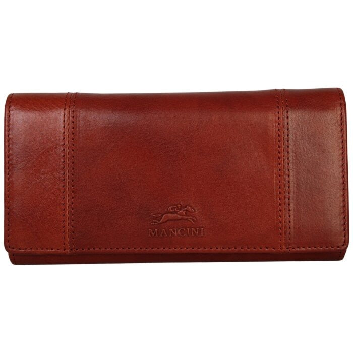 Mancini Pelle D’oro RFID Secure Quad Fold Wallet 24