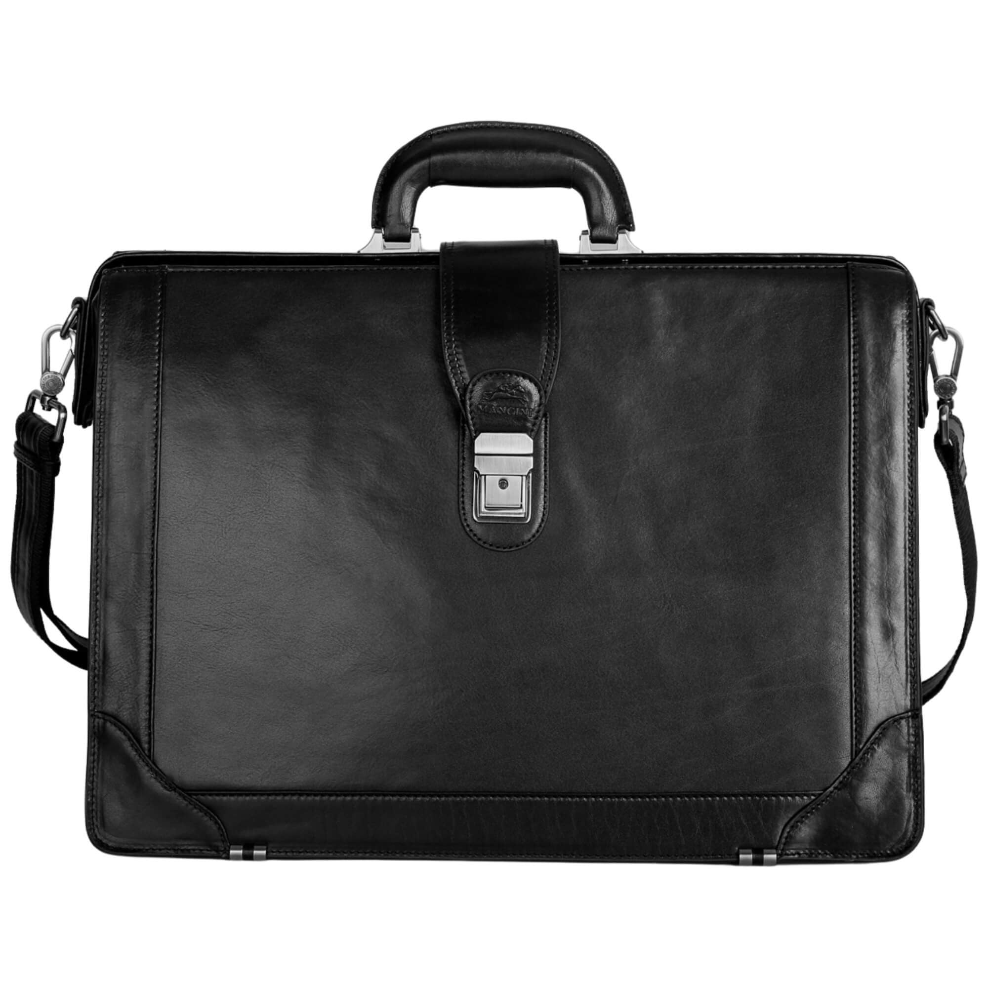 MANCINI Pelle D’Oro Litigator Briefcase 19