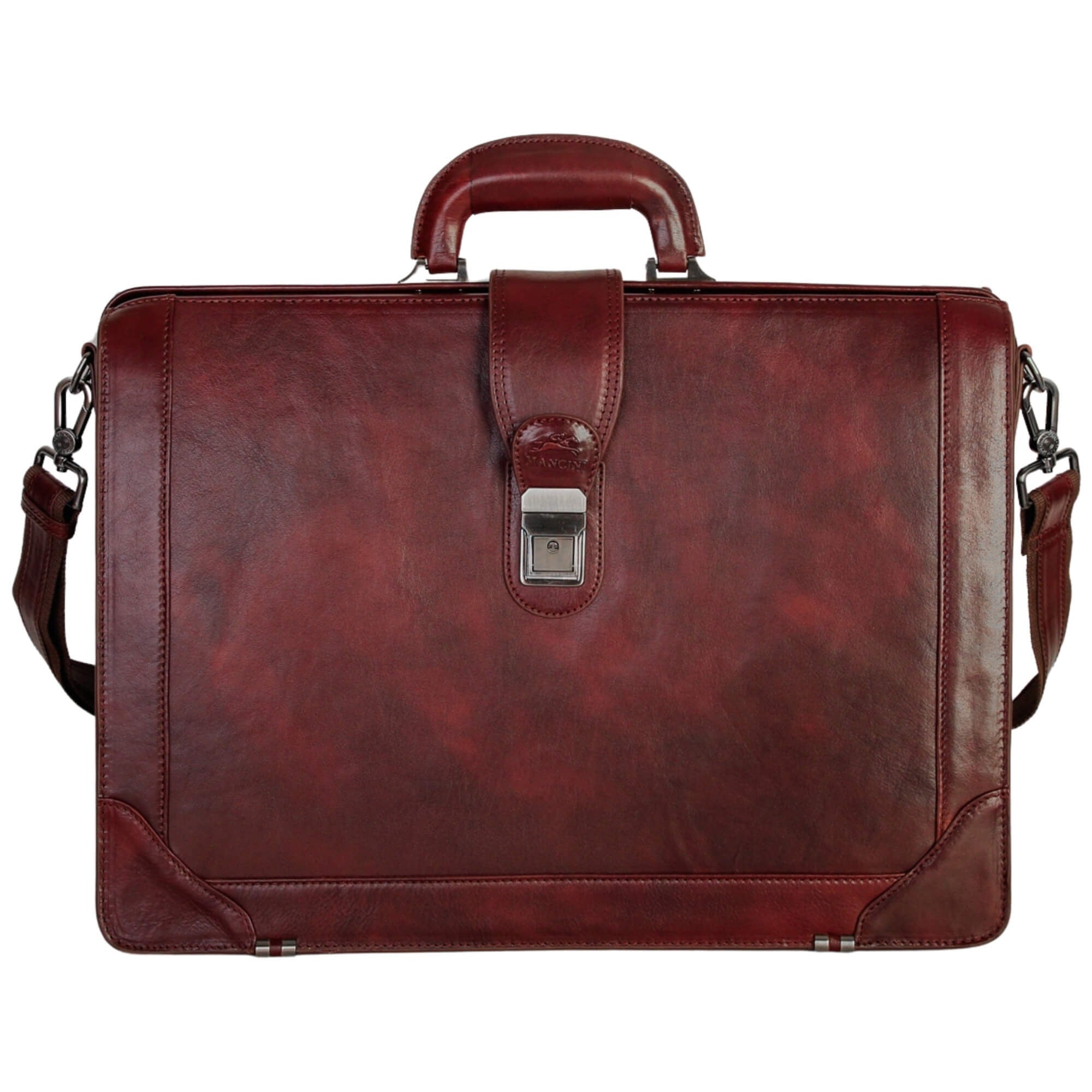 MANCINI Pelle D’Oro Litigator Briefcase 10