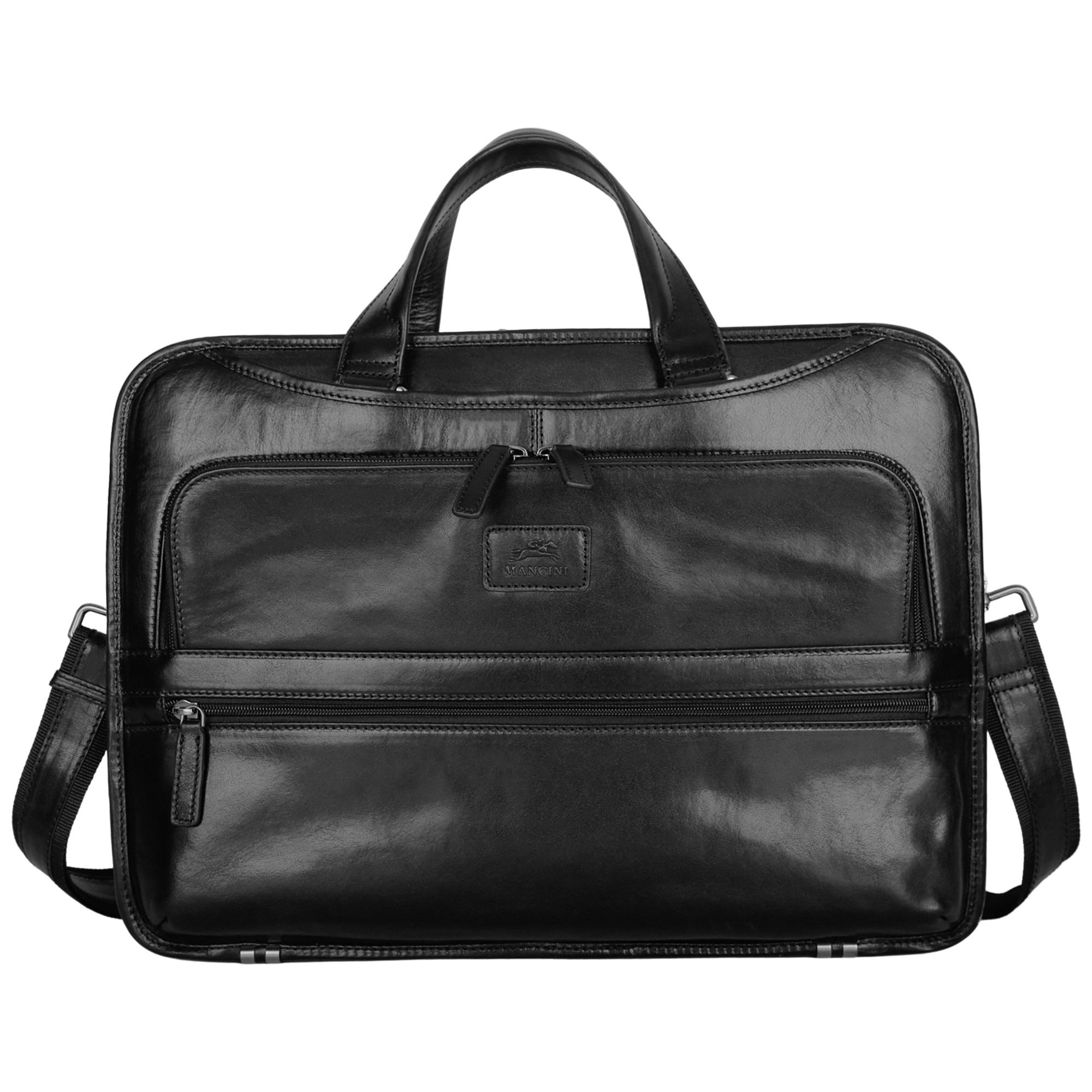 Mancini Pelle D’oro Triple Compartment 15.6” Laptop / Tablet Briefcase 2