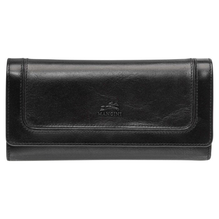 Mancini South Beach RFID Secure Quadruple Fold Wallet 1