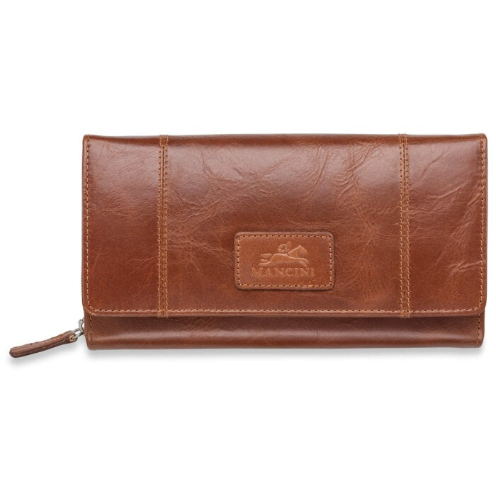 Mancini Casablanca Ladies’ RFID Secure Medium Clutch Wallet 4