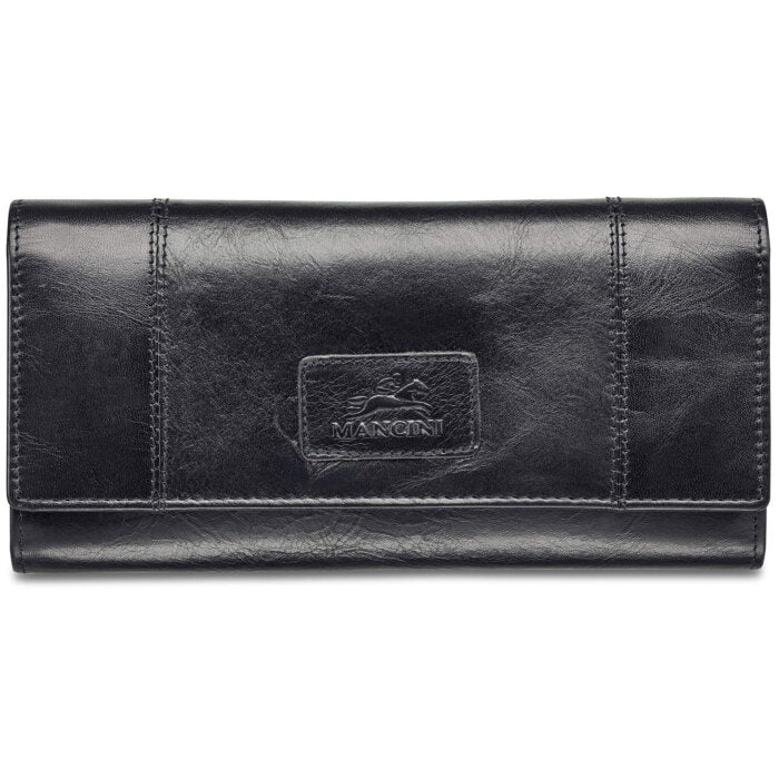 Mancini Casablanca Ladies’ RFID Secure Trifold Wallet 1