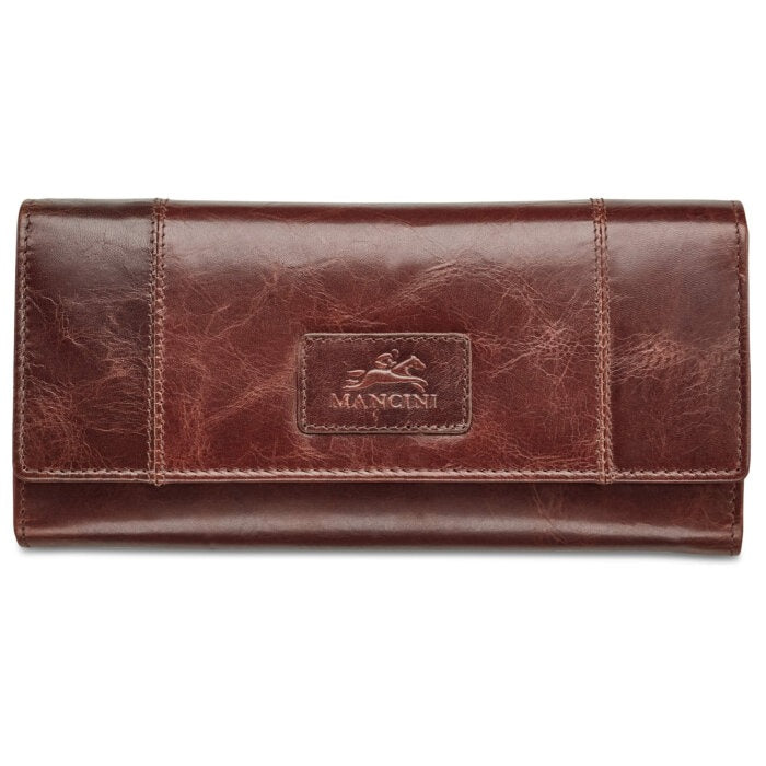 Mancini Casablanca Ladies’ RFID Secure Trifold Wallet 18