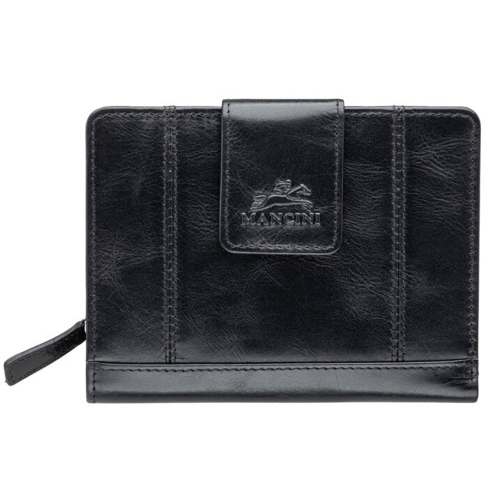 Mancini Casablanca Ladies’ RFID Secure Medium Clutch Wallet 1