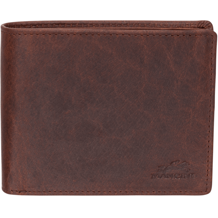 MANCINI Buffalo RFID Secure Wallet with Coin Pocket 1