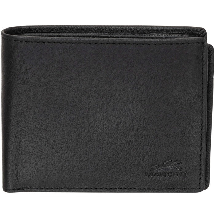 MANCINI Buffalo RFID Secure Center Wing Wallet with Coin Pocket 1