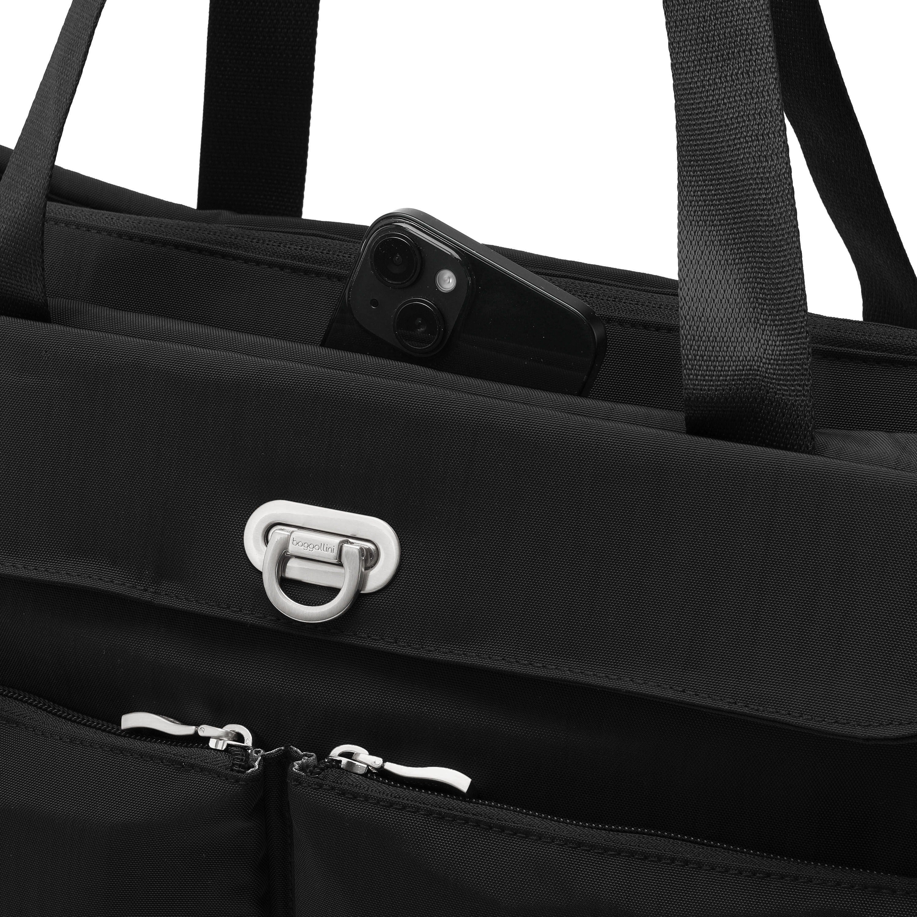 Coastal Flip Lock Tote 17