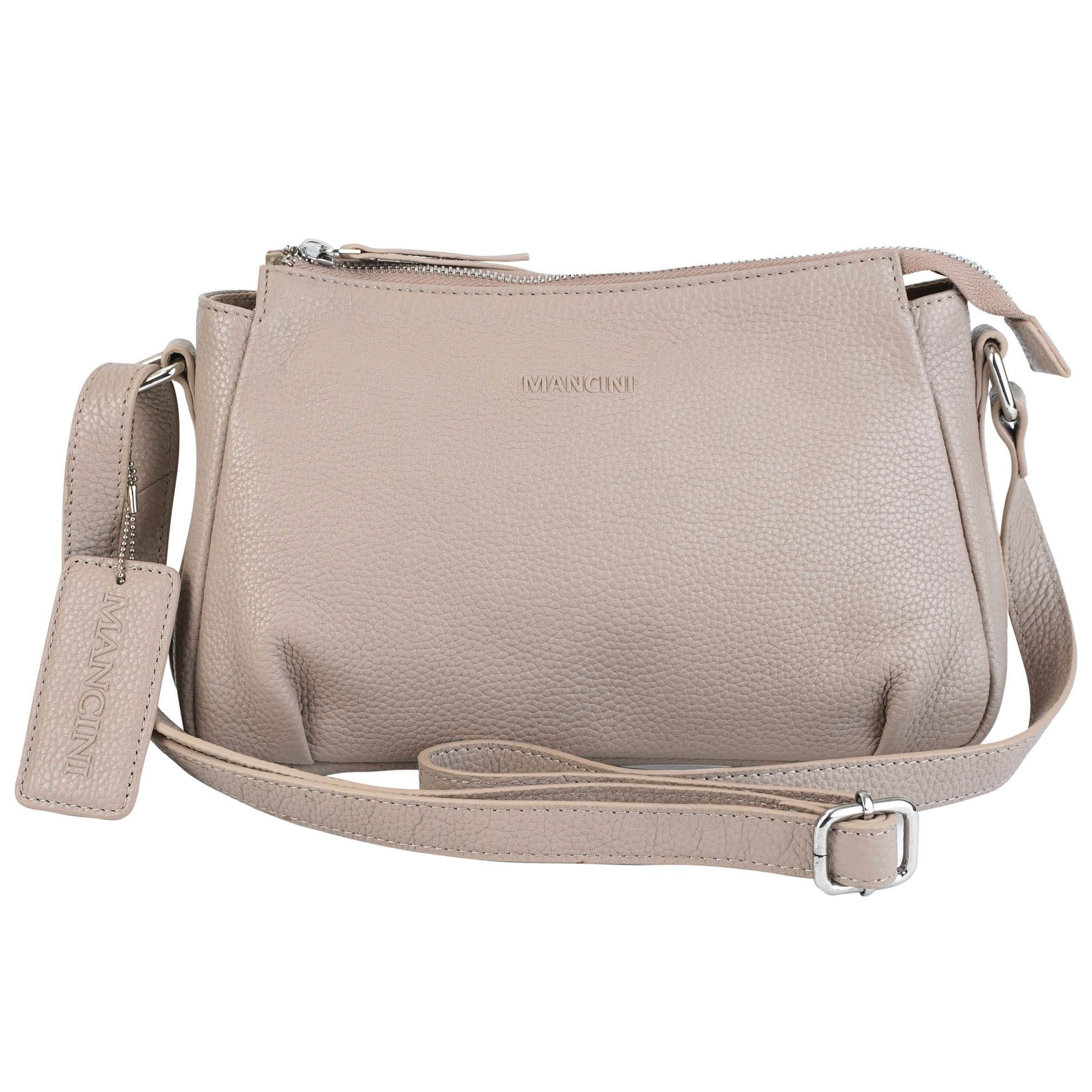 Mancini Pebbled Charlize Crossbody Bag 15