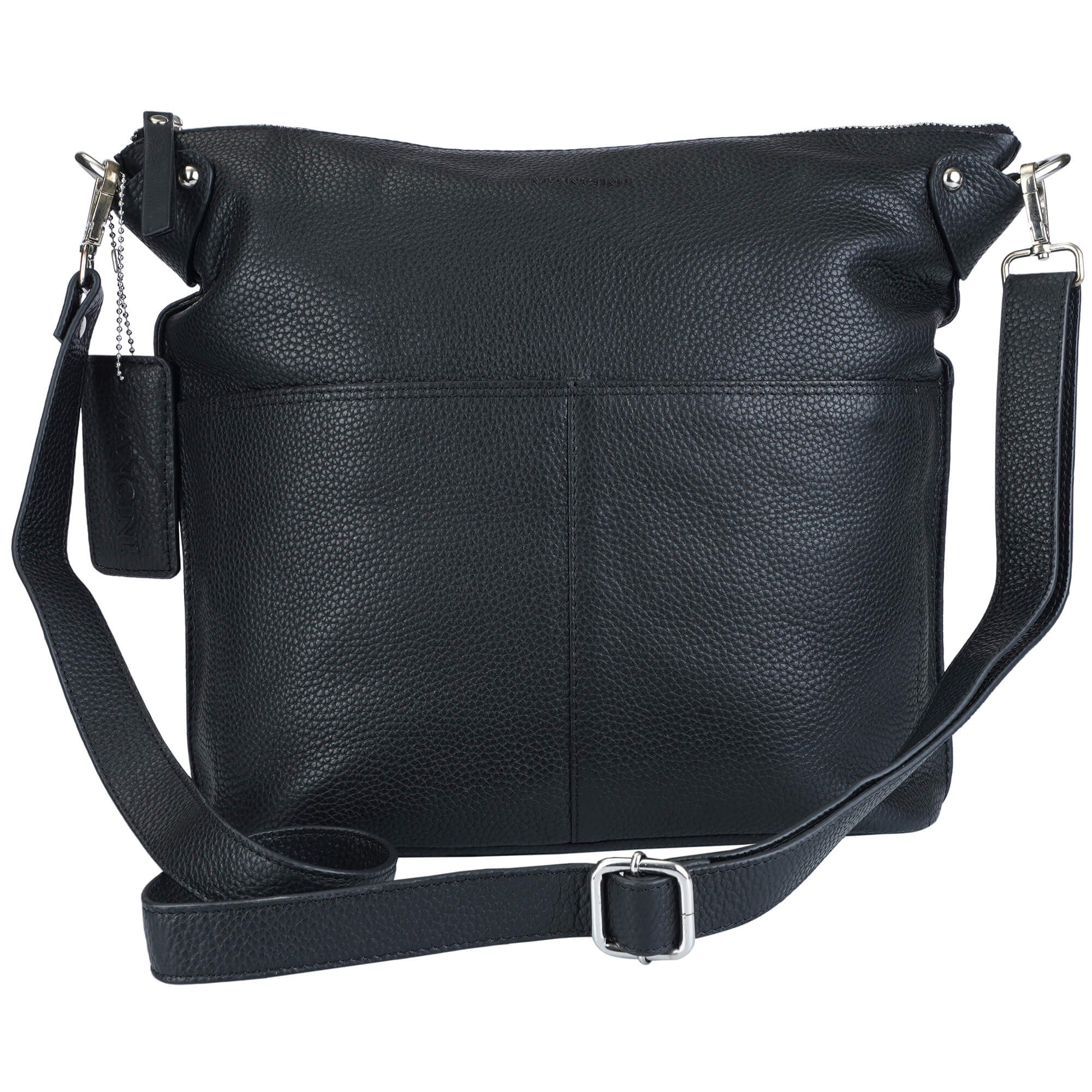Mancini Pebbled Susan Crossbody Hobo 10