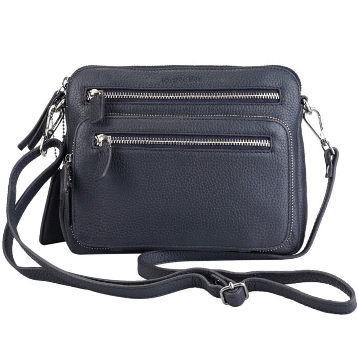 MANCINI Pebbled Valerie Small Crossbody Bag 7