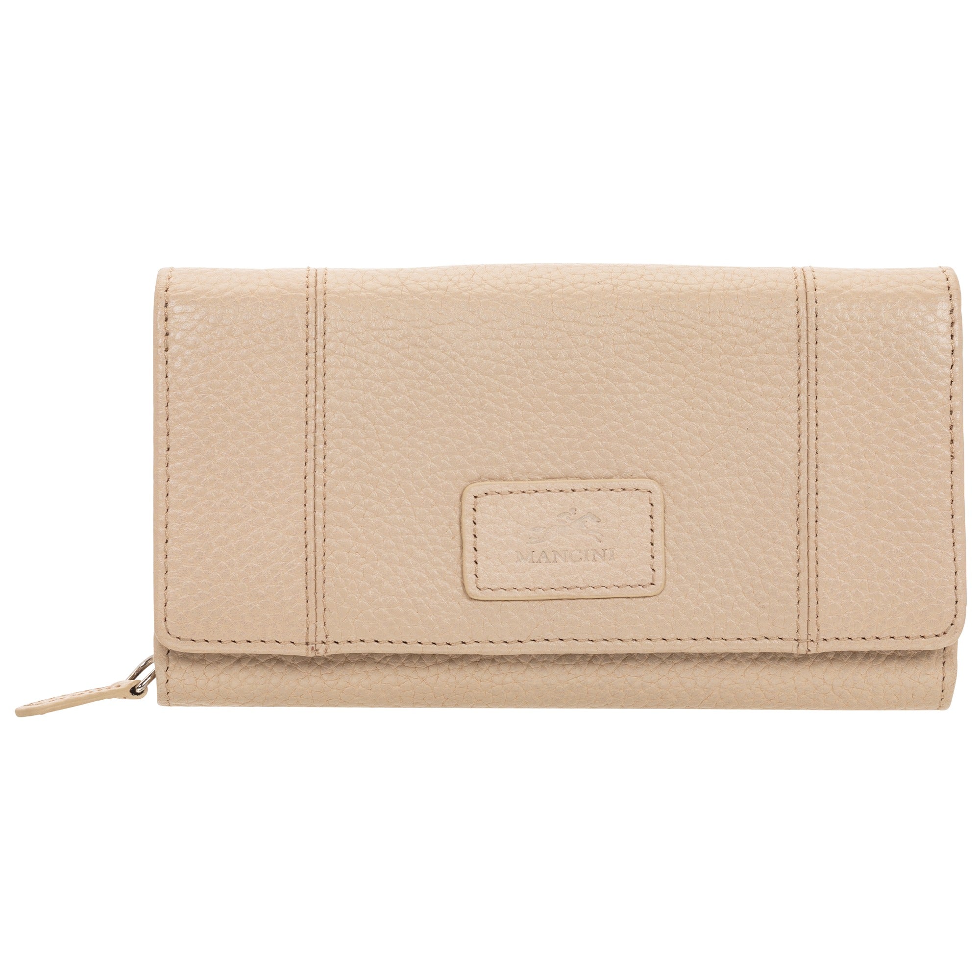 Mancini Pebbled Ladies’ RFID Medium Clutch Wallet 1