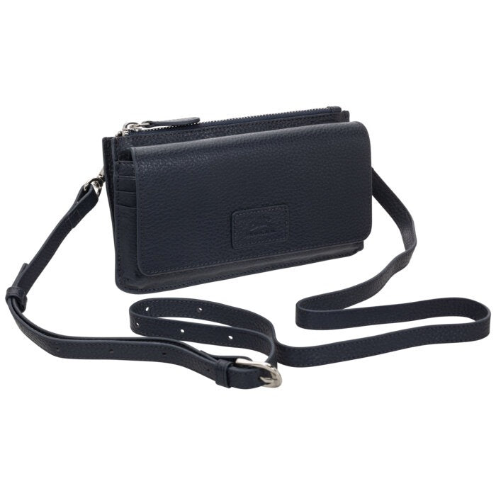 Mancini Pebbled Ladies RFID Crossbody Wallet 11