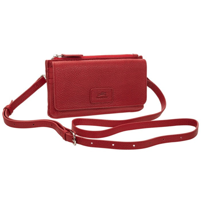 Mancini Pebbled Ladies RFID Crossbody Wallet 6