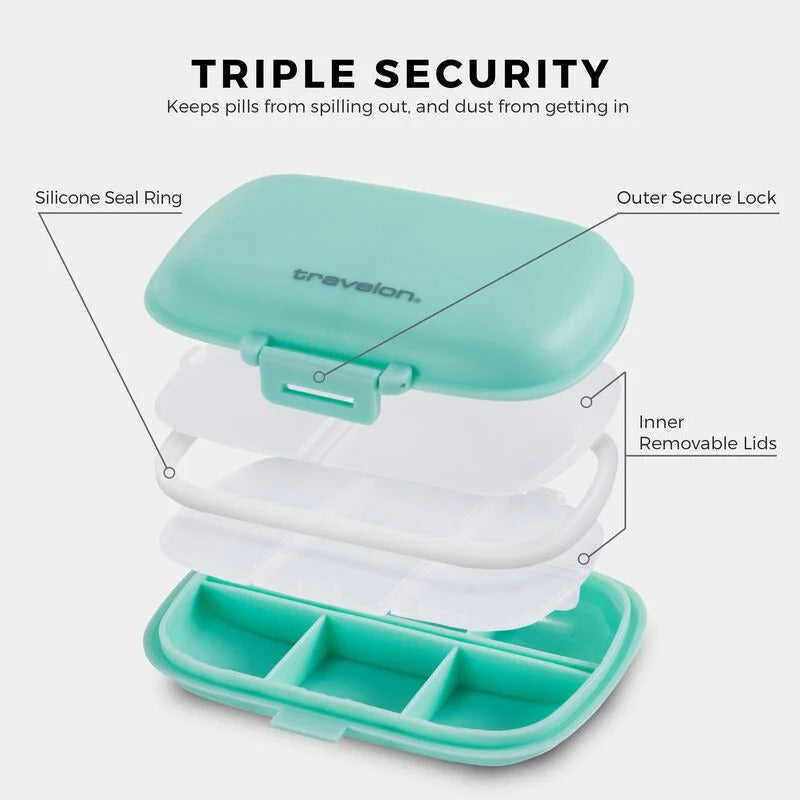 Travelon World Travel Essentials Pill Box/Organizer Set 4