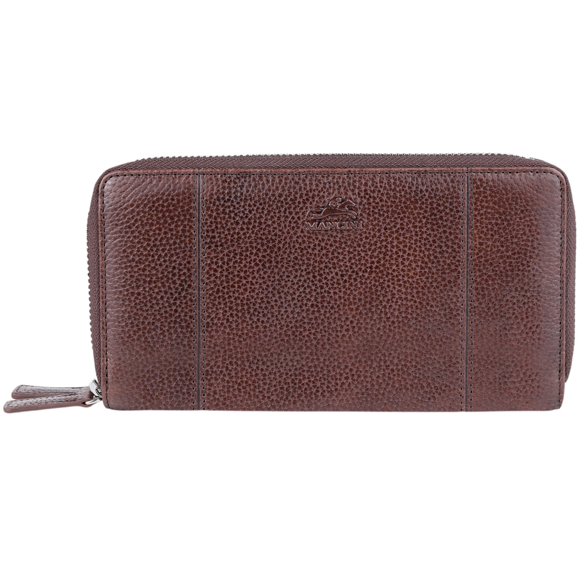 Mancini Fifth Avenue RFID Secure Double Zipper Wallet 2