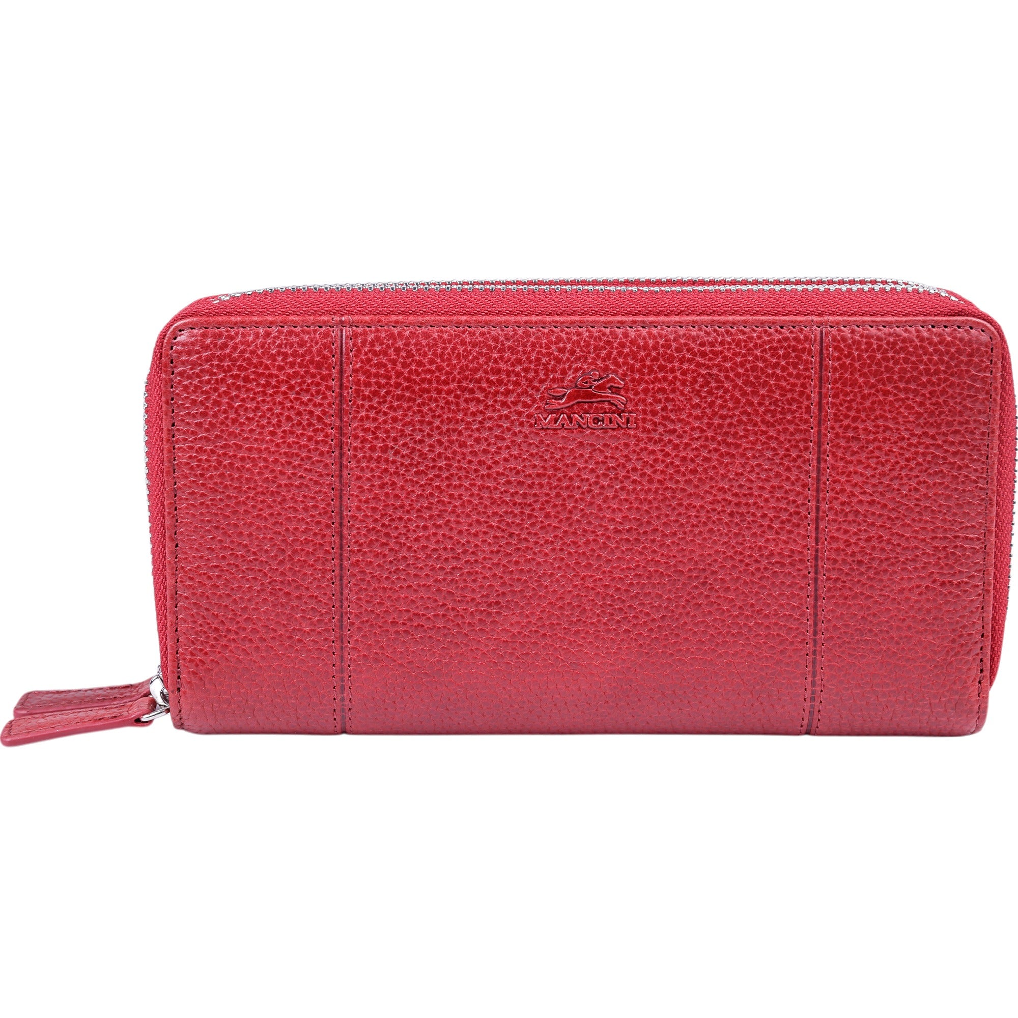 Mancini Fifth Avenue RFID Secure Double Zipper Wallet 5