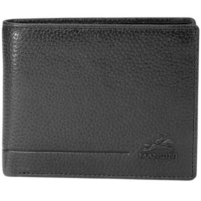 MANCINI Fifth Avenue RFID Secure Center Wing Wallet with Coin Pocket 13