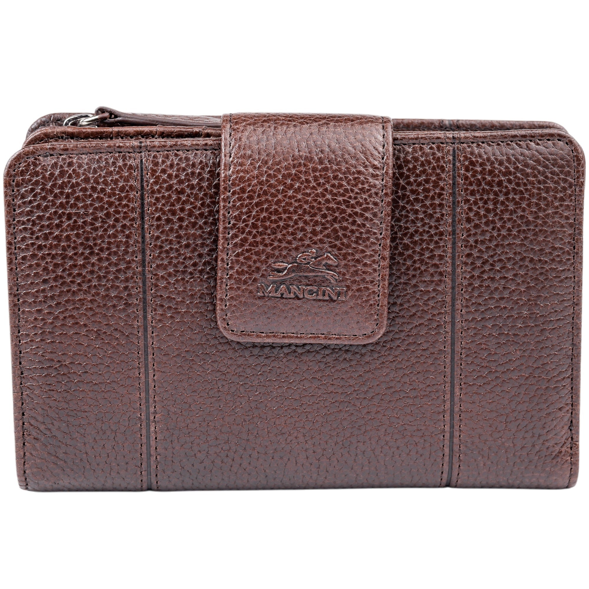 Mancini Fifth Avenue RFID Secure Medium Clutch Wallet 17