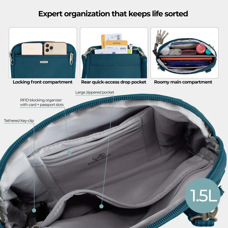 Travelon Anti-Theft Classic Convertible Crossbody 32