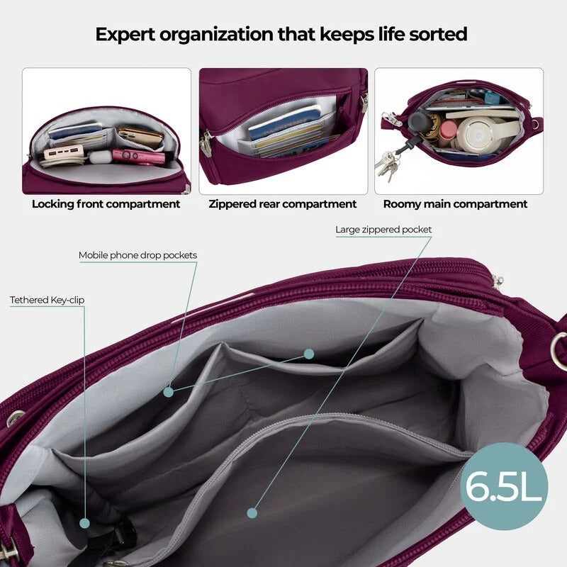 Travelon Anti-Theft Classic N/S Crossbody 12