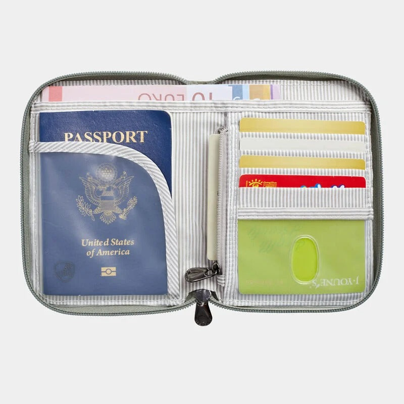 Travelon RFID Blocking Passport Zip Wallet 18