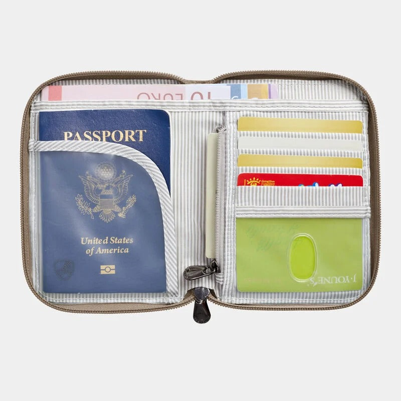 Travelon RFID Blocking Passport Zip Wallet 12