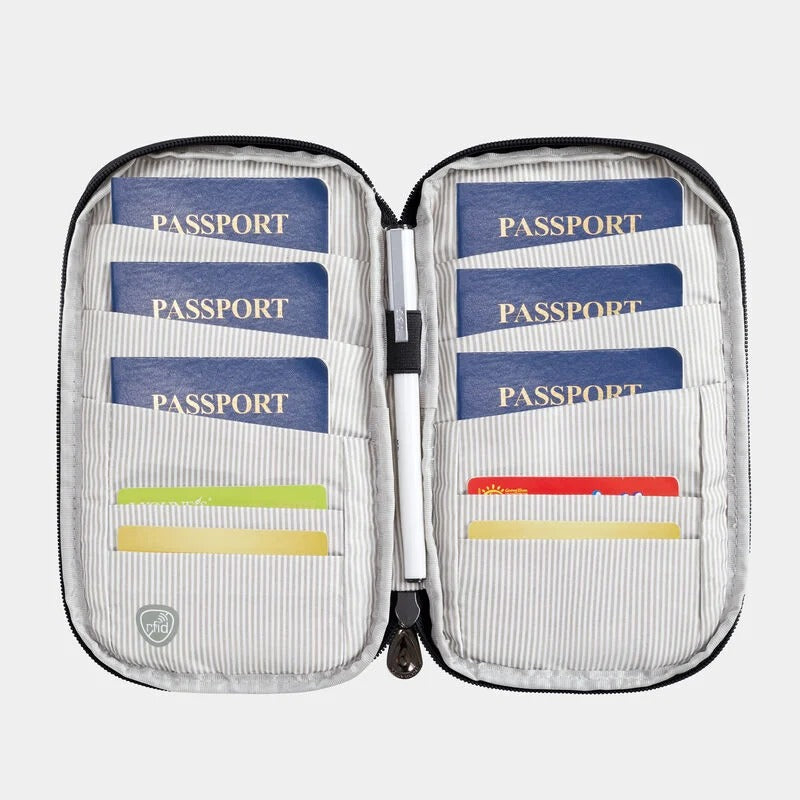 Travelon RFID Blocking Family Passport Wallet 24