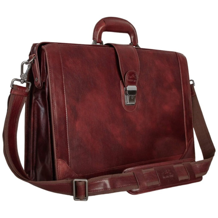 MANCINI Pelle D’Oro Litigator Briefcase 11