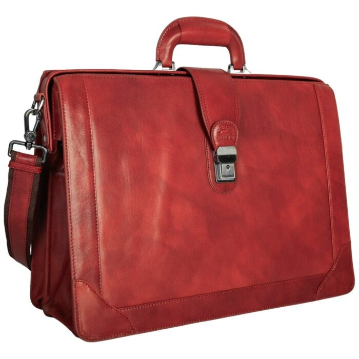 MANCINI Pelle D’Oro Litigator Briefcase 7
