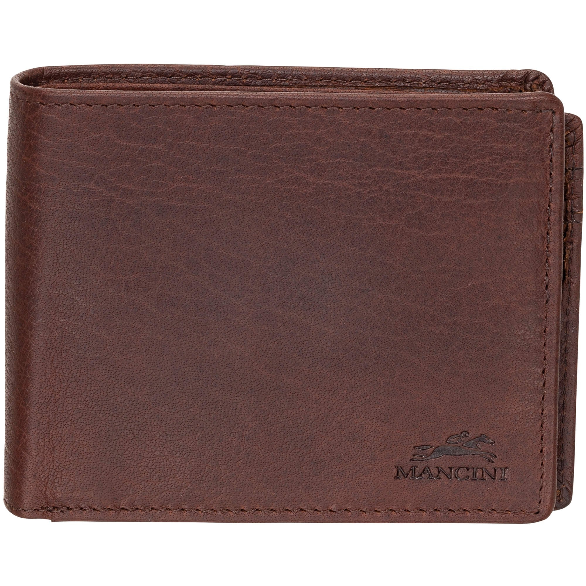 MANCINI Buffalo RFID Secure Center Wing Wallet with Coin Pocket 2