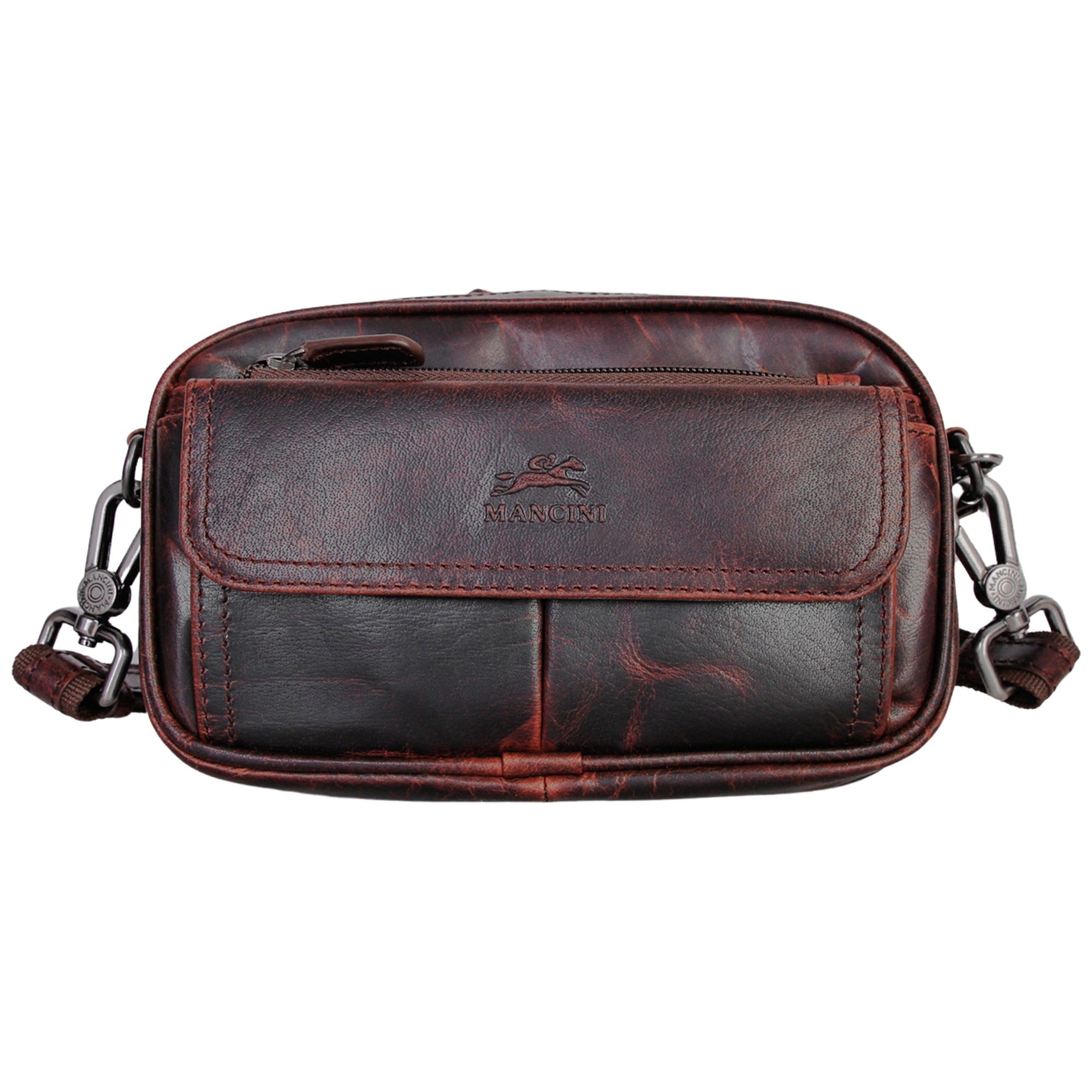MANCINI Buffalo Unisex Bag with Zippered Organizer Pocket 1