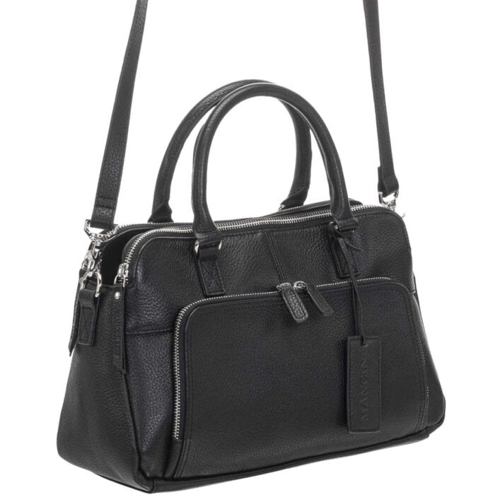Mancini Pebbled Jennifer Satchel Bag 29