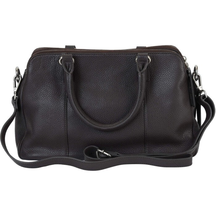 Mancini Pebbled Jennifer Satchel Bag 37