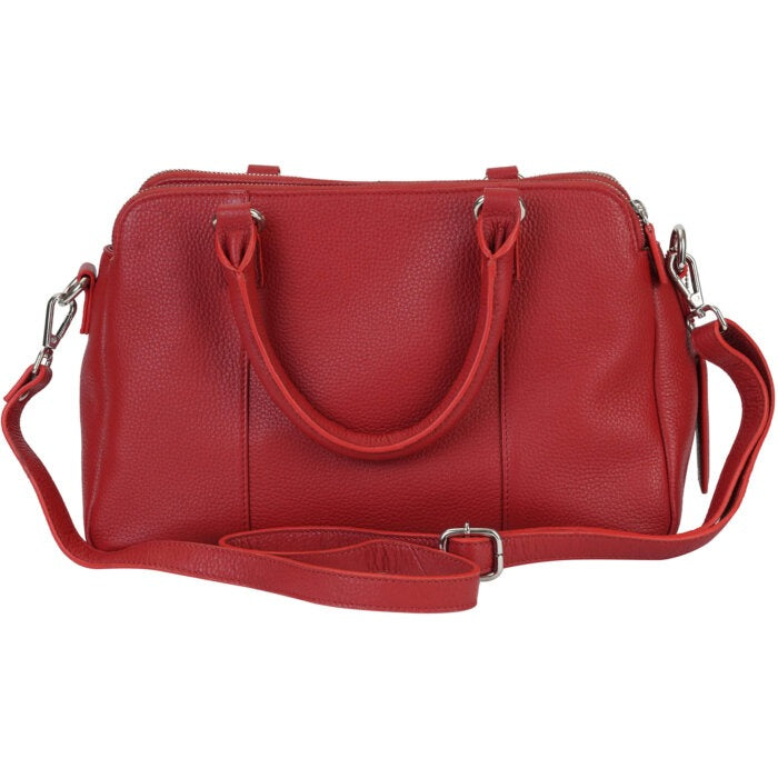 Mancini Pebbled Jennifer Satchel Bag 30
