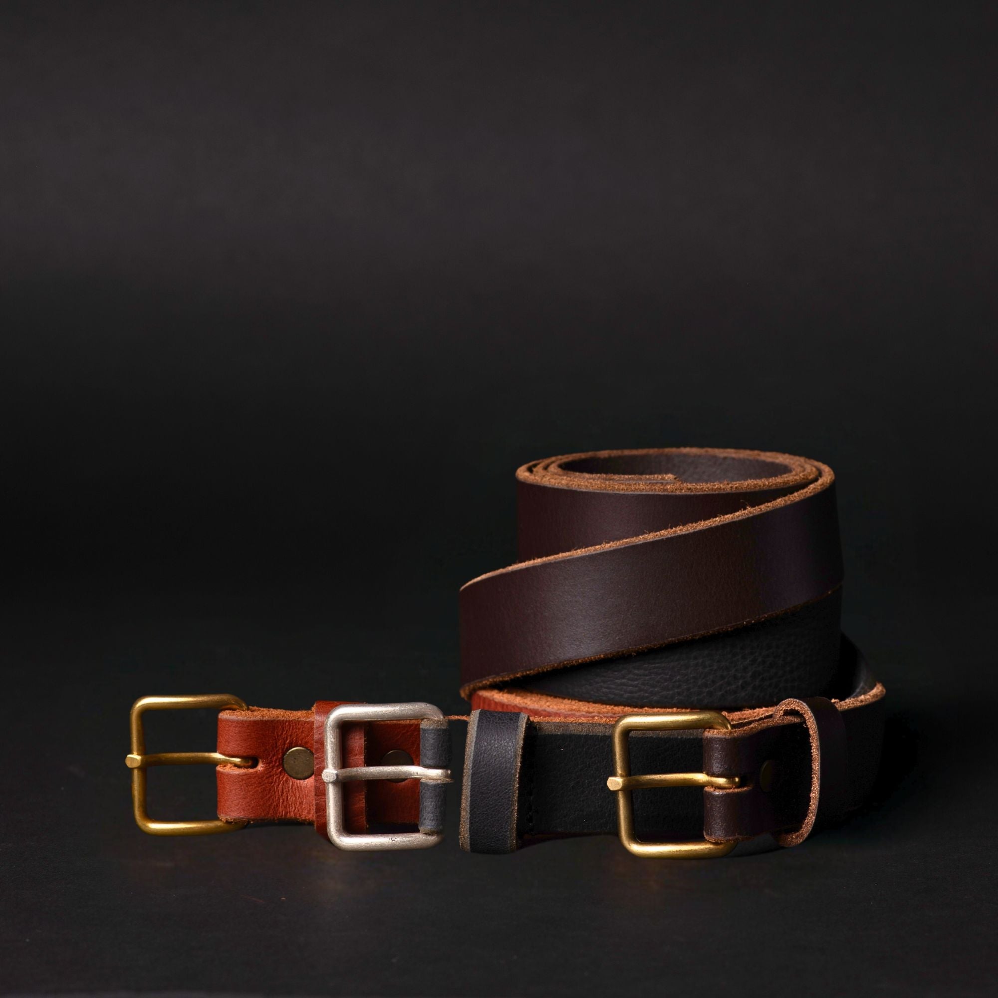 Ceinture Kyomi marron 100 % cuir de première qualité - Fabriquée au Canada  3