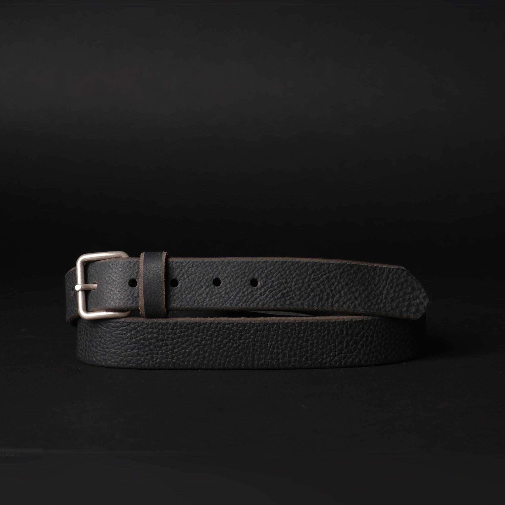 Kyomi - Ceinture en cuir noir 3