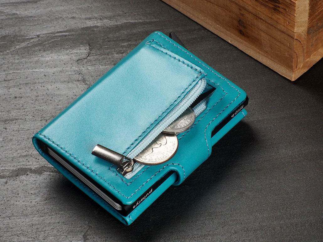 Pularys Soho Zip Line Italia Leather Turquoise 10