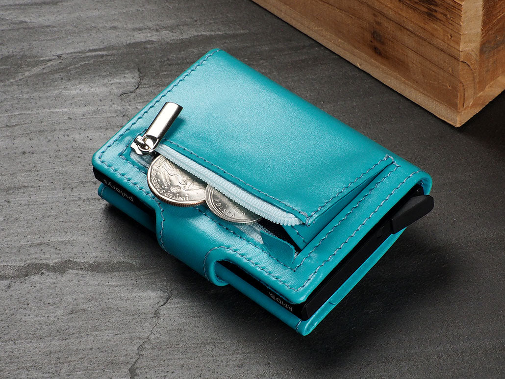 Pularys Soho Zip Line Italia Leather Turquoise 11