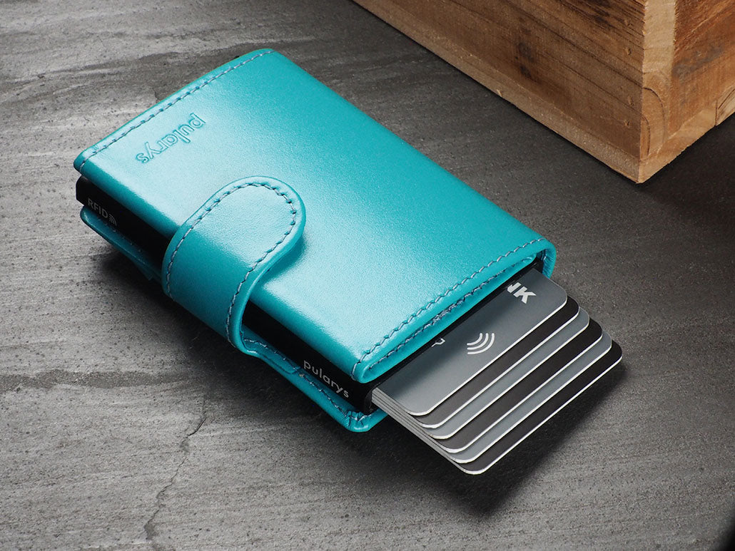 Pularys Soho Zip Line Italia Leather Turquoise 12