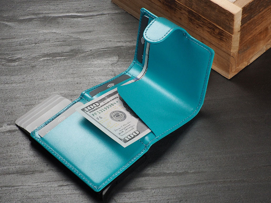 Pularys Soho Zip Line Italia Leather Turquoise 3