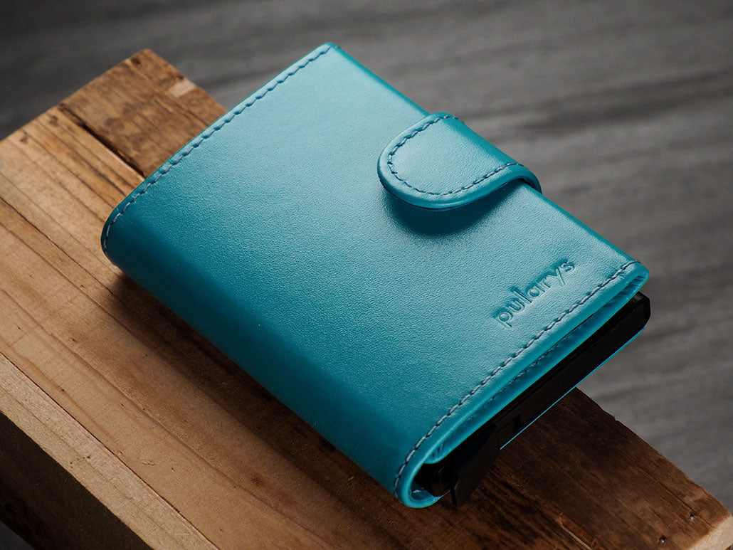 Pularys Soho Zip Line Italia Leather Turquoise 4